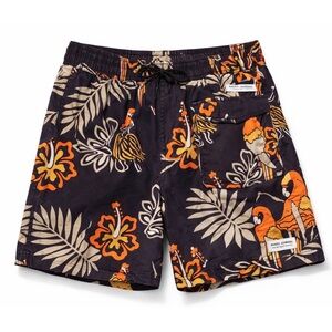 Banks Journal Tropical Print Swim Shorts | Men’s Medium 6 1/2” Inseam